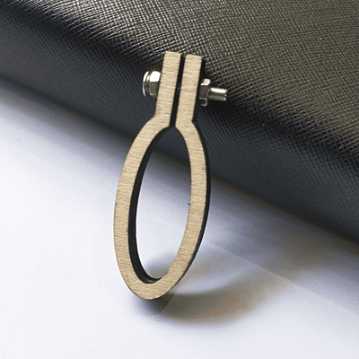 Mini Hoop vertical Oval Veneer Small Mini Hoop vertical Oval Veneer Small