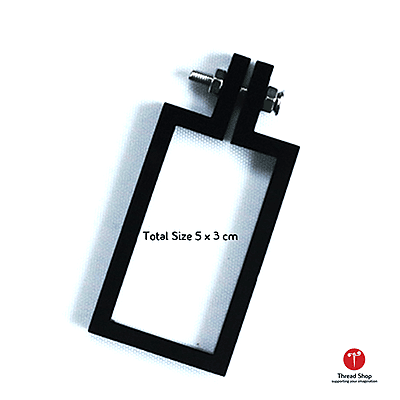 Mini Hoop Rectangle Black Big Mini Hoop Rectangle Black Big