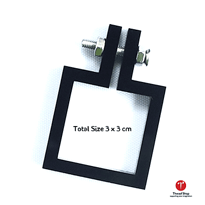 Mini Hoop Square Black Small Mini Hoop Square Black Small