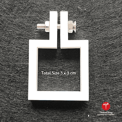 Mini Hoop Square White Small Mini Hoop Square White Small