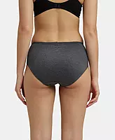 Jockey High Coverage Super Combed Cotton Hipster With Concealed Waistband and StayFresh Treatment - Dark Assorted (Pack of 3) - 1406