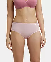 Jockey High Coverage Super Combed Cotton Hipster With Concealed Waistband and StayFresh Treatment - Light Assorted (Pack of 3) - 1406