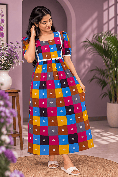 #141 Feeding and non feeding frock -(ANIKA)