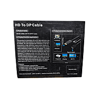 4K HDMI to DisplayPort Adapter Cable – USB Powered, 4K Video Output