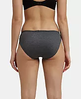 Jockey Medium Coverage Super Combed Cotton Bikini With Concealed Waistband and StayFresh Treatment - Dark Assorted (Pack of 3) - 1410