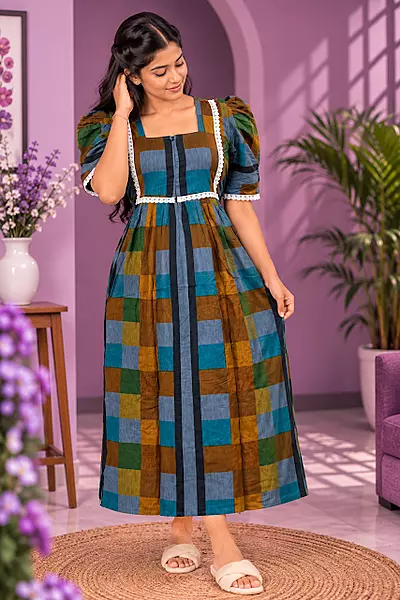 #142 Feeding and non feeding frock -(ANIKA)