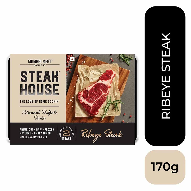 Rib Eye Steak Buffalo 170 Gms