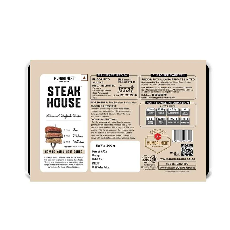 Tomahawk Steak Buffalo 200 Gms
