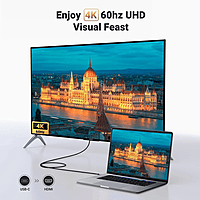 4K HDMI to DisplayPort Adapter Cable – USB Powered, 4K Video Output