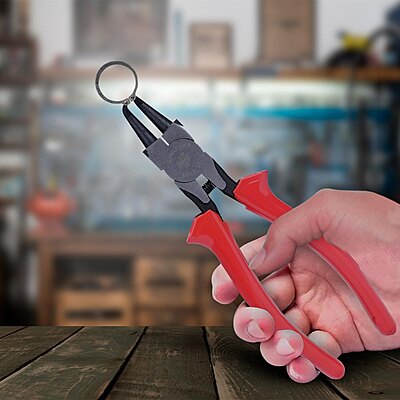 TAPARIA Circlip Plier Internal Bent Nose 180mm 2E1 1442-7C