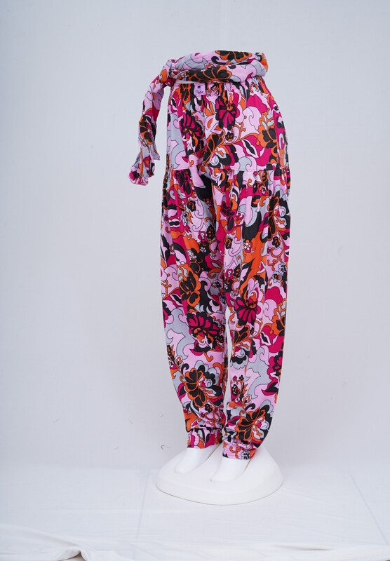 Women Printed Patiyala with Matching Stole 1451-B