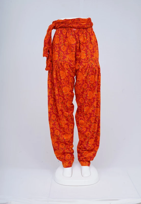 Women Printed Patiyala with Matching Stole 1452-B