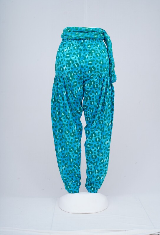 Women Printed Patiyala with Matching Stole 1453-B