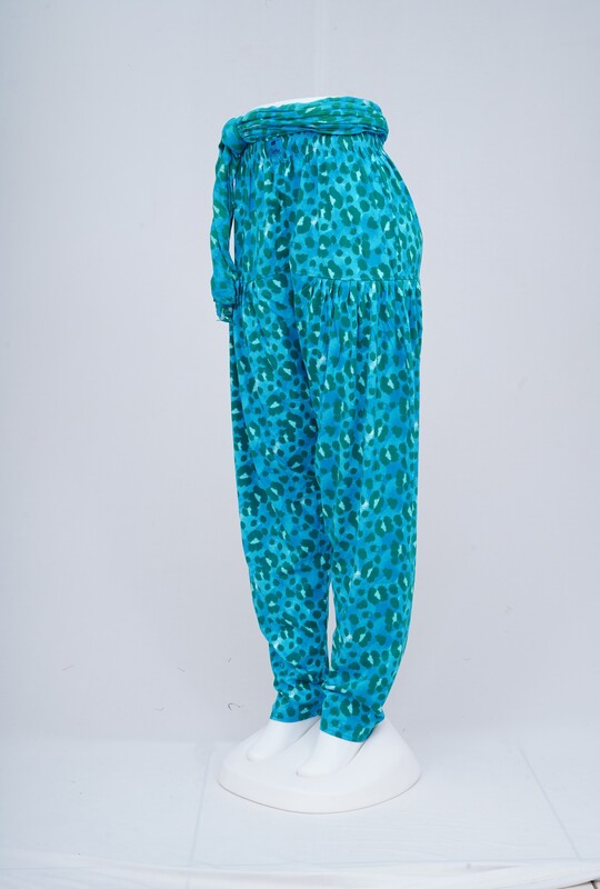 Women Printed Patiyala with Matching Stole 1453-B