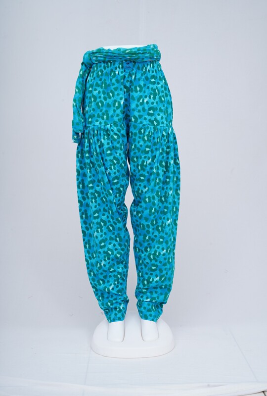 Women Printed Patiyala with Matching Stole 1453-B