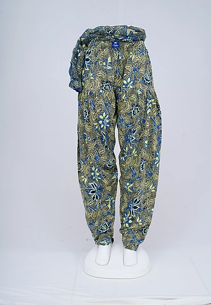 Women Printed Patiyala with Matching Stole 1454-A