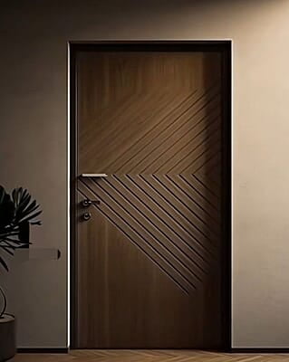 Elegant 2D HDHMR Door with Modern Deco Paint