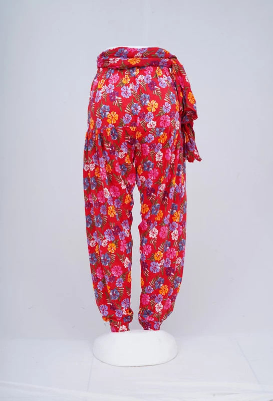 Women Printed Patiyala with Matching Stole 1457-A