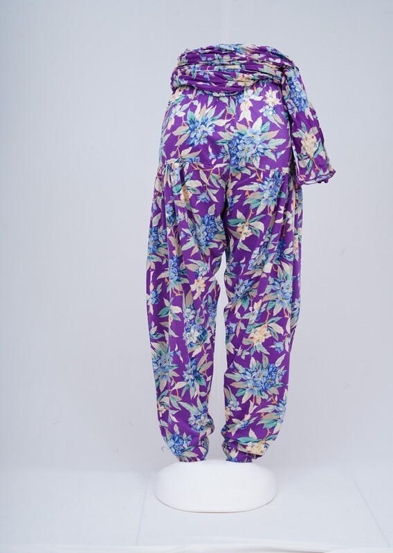 Women Printed Patiyala with Matching Stole 1458-A