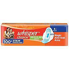 WHISPER CHOICE REGULAR 6PADS