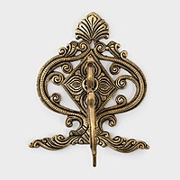 Brass Wall Hanging Bracket - 7 inch Height | Stylish Brass Wall Hanging Bracket for Decor Items