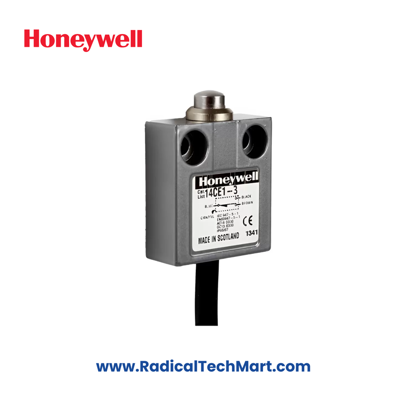 Honeywell 14CE1-3 Limit Switch with Top Pin Plunger and SPDT Contacts