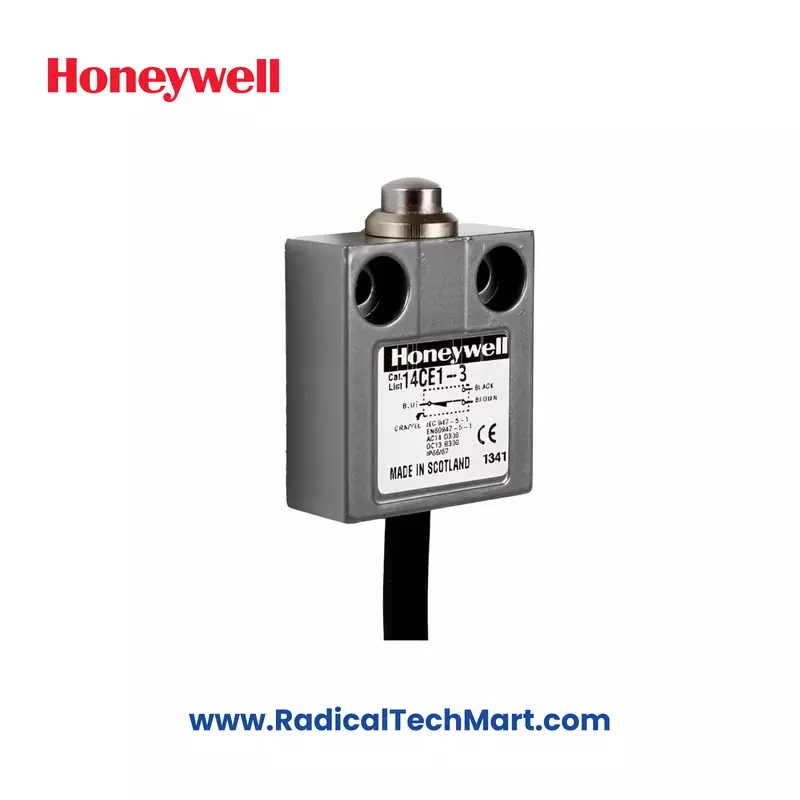 Honeywell 14CE1-3 Limit Switch with Top Pin Plunger and SPDT Contacts
