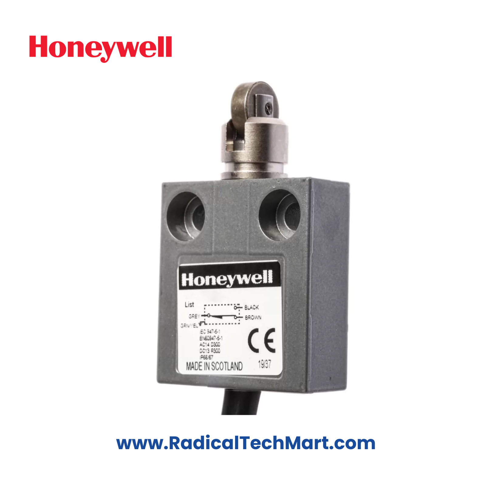 1Honeywell 14CE31-2L SPDT Limit Switch with IP68 Sealing