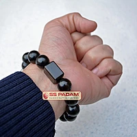 14MM Black Ebony Wood Karungali Designer Bracelet 100% Original