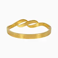 Elegant Intertwined Rhinestone Bangle Bracelet