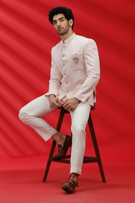 Baby Pink Designer Jodhpuri Baby Pink Designer Jodhpuri