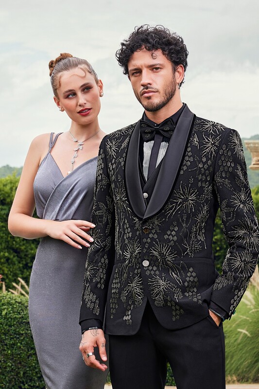 Platinum Brocade Classic Tuxedo