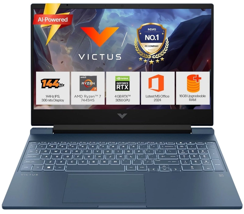 HP Victus Gaming Ryzen7/12GB/512GB