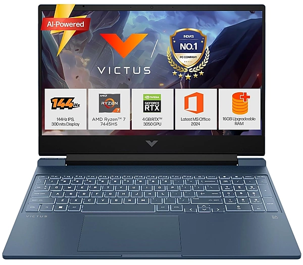 HP Victus Gaming Ryzen7/12GB/512GB