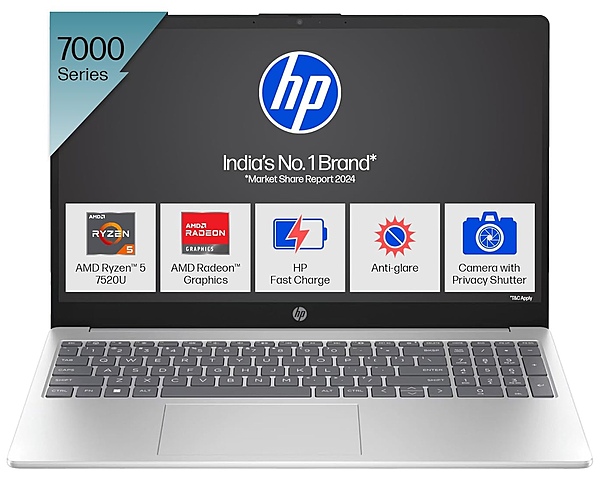 HP 15 Ryzen5/8GB/512GB - 1 Year