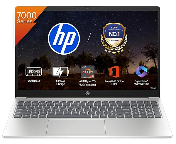 HP 15 Ryzen5/8GB/512GB - 1 Year