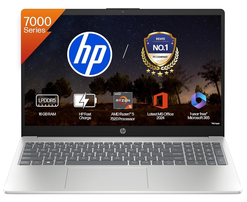 HP 15 Ryzen5/8GB/512GB - 1 Year