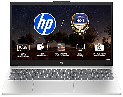 HP 15 Ryzen5/16GB/512GB - 1 Year