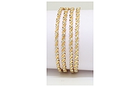 Gold Plated Bangles stone For Women & girls Set Of 1(2024007)