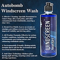 Autobomb Windscreen Wash | For All types of vehicles 500 ml (PACK OF 1) Autobomb Windscreen Wash | For All types of vehicles 500 ml (PACK OF 1)