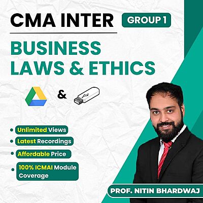 CMA Inter Business Laws and Ethics (Group 1) By Prof Nitin Bhardwaj