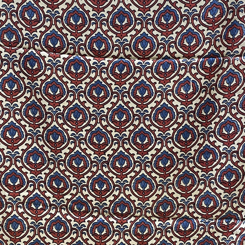 Mashru Silk Ajrakh Print #15