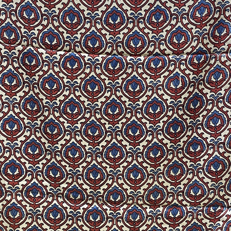 Mashru Silk Ajrakh Print #15