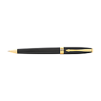 Parker Fusion Matte Black Gold Trim Ball Pen