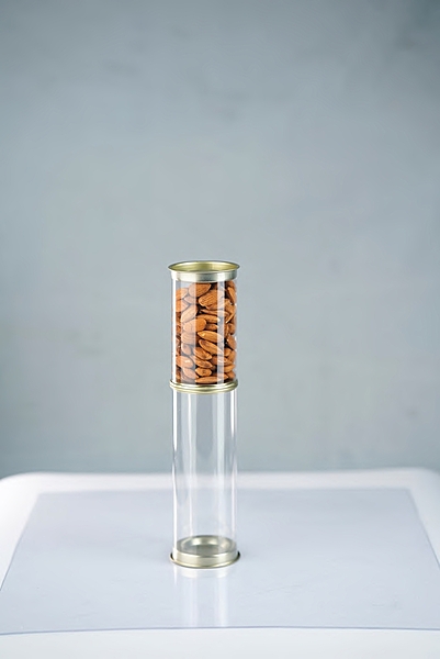 CLEAR TIN JARS - 225 ML