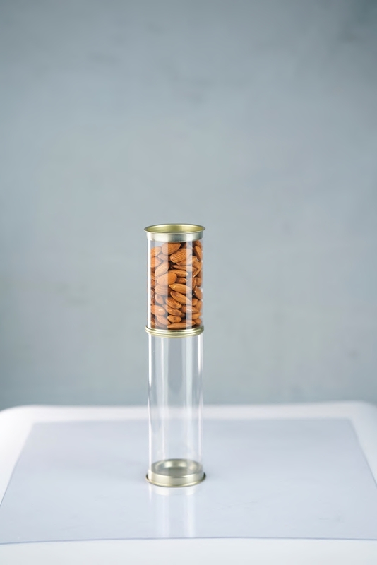 CLEAR TIN JARS - 225 ML