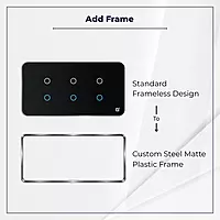 D2Touch Steel Matte Plastic Frame For 2M/4M/6M/8M Panel Frame for Acrylic Glossy, Matte & Glass Panels, Add As Accessories Per Panel