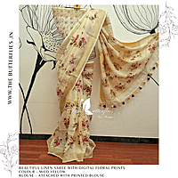 PURE LINEN SAREE YBRSLIN23432 PURE LINEN SAREE YBRSLIN23432