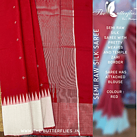 SEMI RAW SILK SAREE MRSSRSS22516