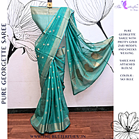 PURE GEORGETTE SAREE VFLSGRS23927 PURE GEORGETTE SAREE VFLSGRS23927